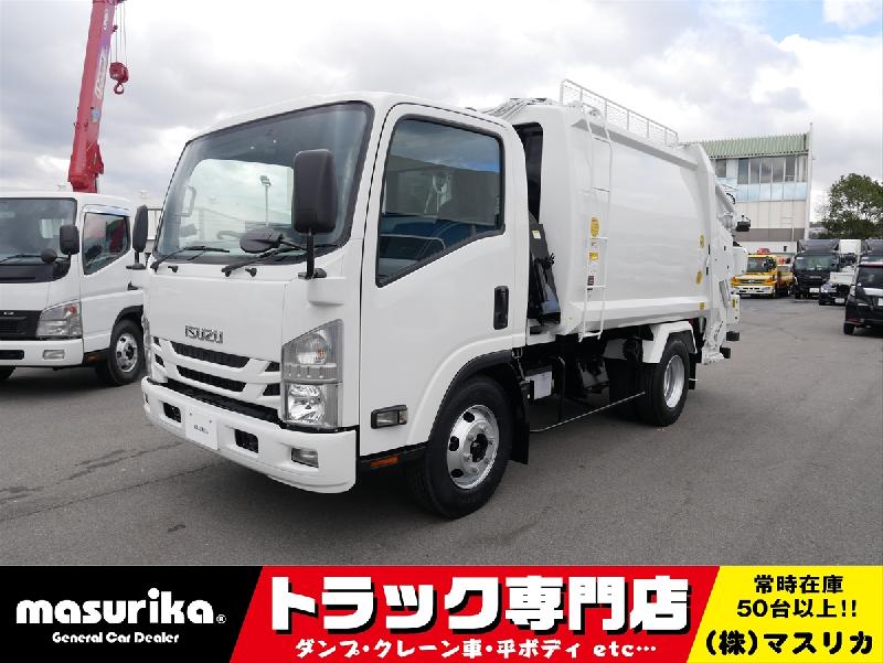 いすゞ　エルフ　3ｔ　プレス式パッカー車/平成２９年２月式/走行9万km/検査受渡/