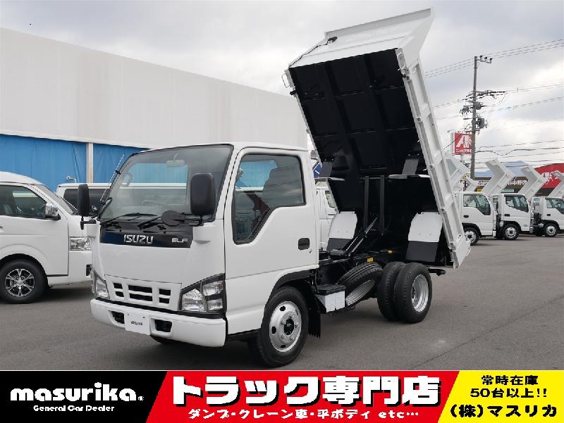 いすゞ　エルフ　２ｔ　高床ダンプ/平成17年12月式/走行1．5万km/検査受渡/