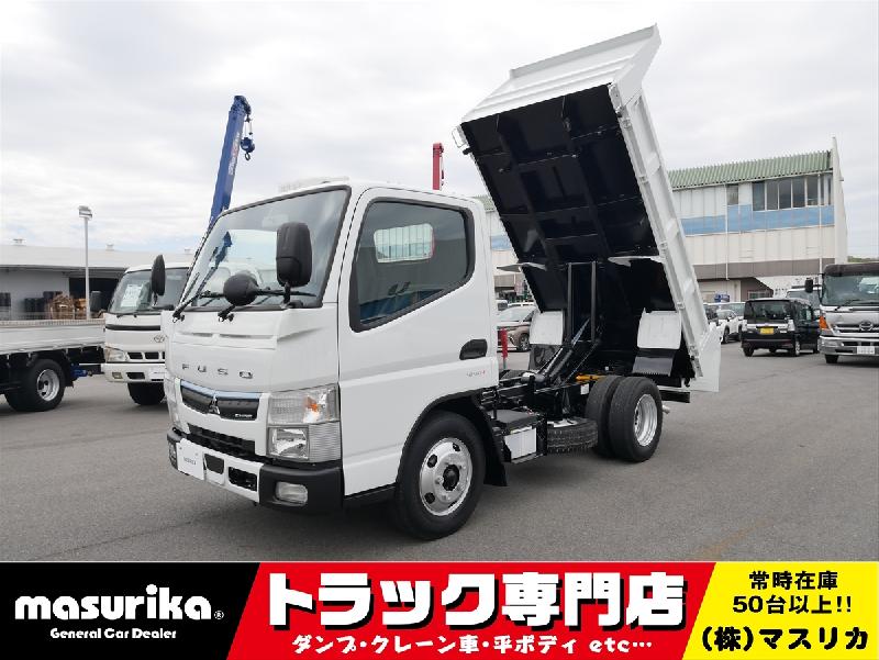 三菱　キャンター　３t　高床強化ダンプ　/令和２年　９月式/走行3.5万㎞/検査受渡/